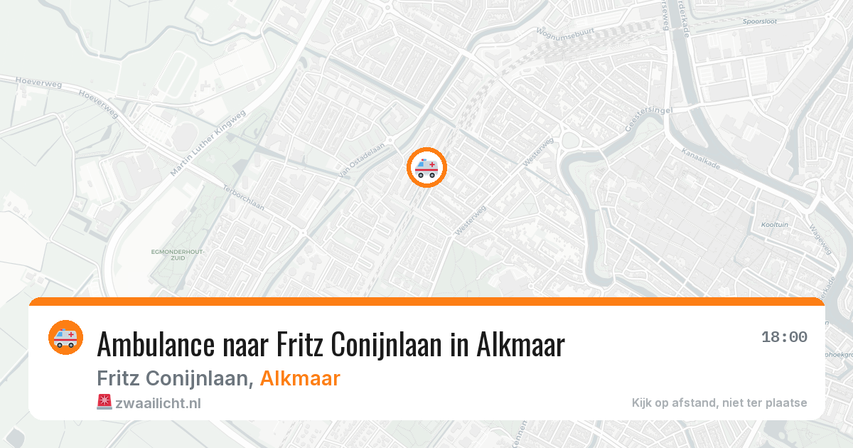 Ambulance naar Fritz Conijnlaan in Alkmaar — 11 mei 2026