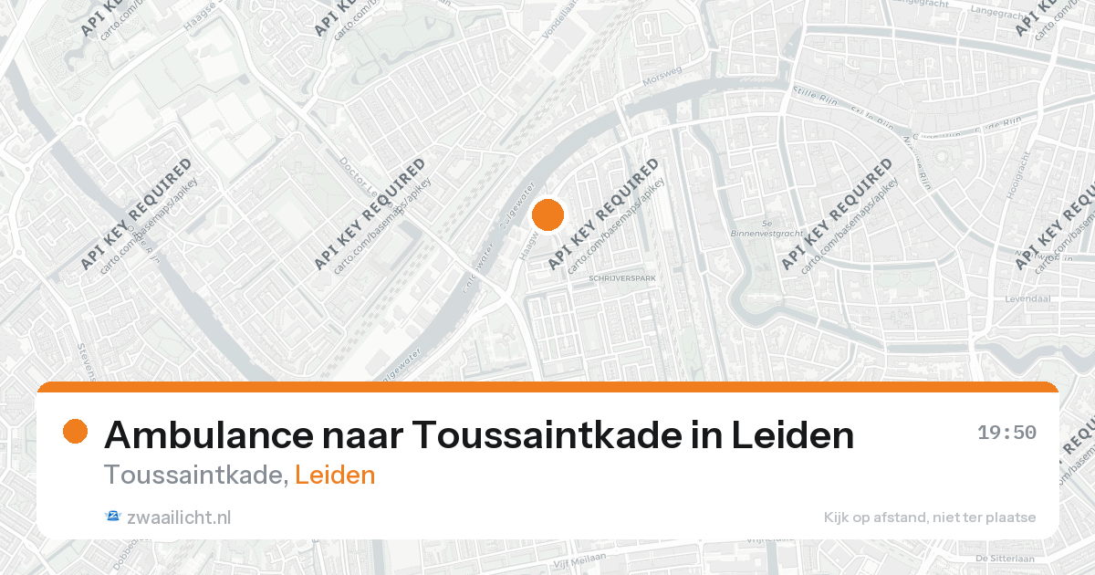 Ambulance naar Toussaintkade in Leiden — 4 mrt 2026