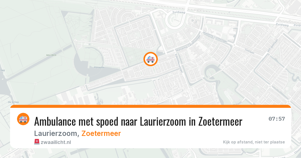 Ambulance met spoed naar Laurierzoom in Zoetermeer — 21 jan 2026