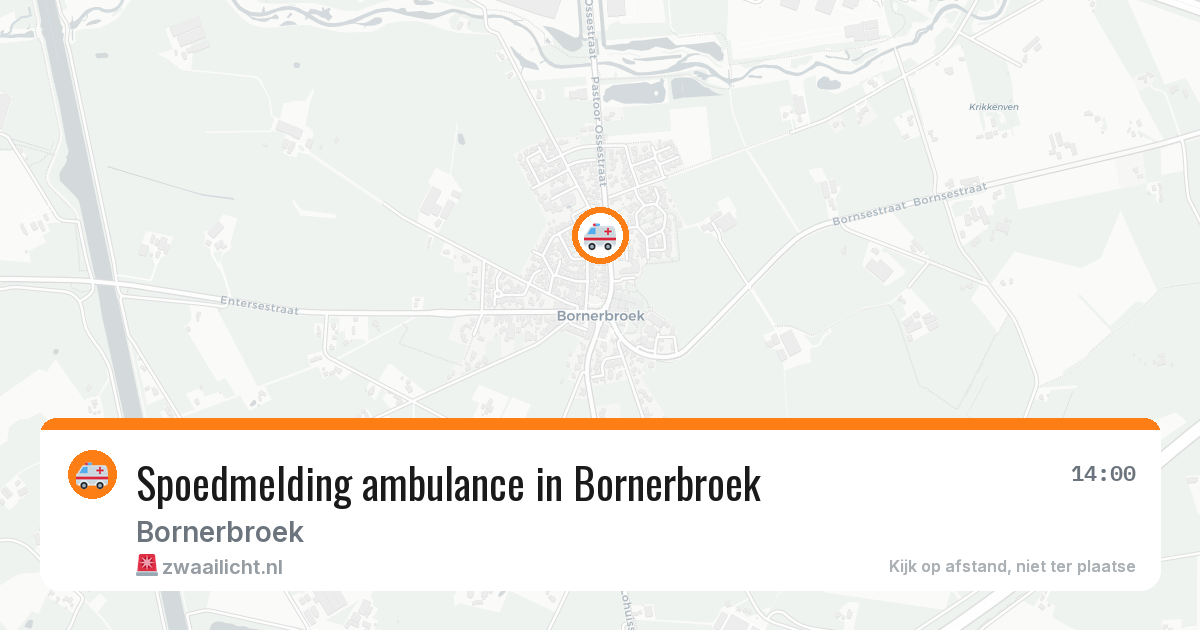 Spoedmelding ambulance in Bornerbroek — 28 jul 2026