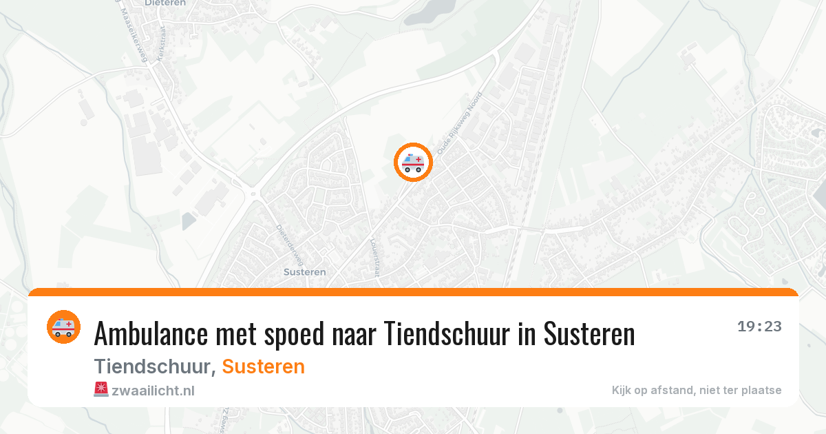 Ambulance met spoed naar Tiendschuur in Susteren — 18 jun 2026