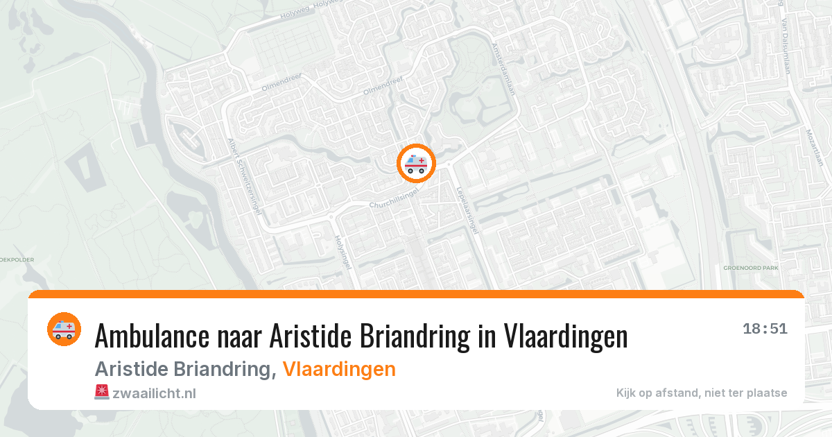Ambulance naar Aristide Briandring in Vlaardingen — 31 jul 2026