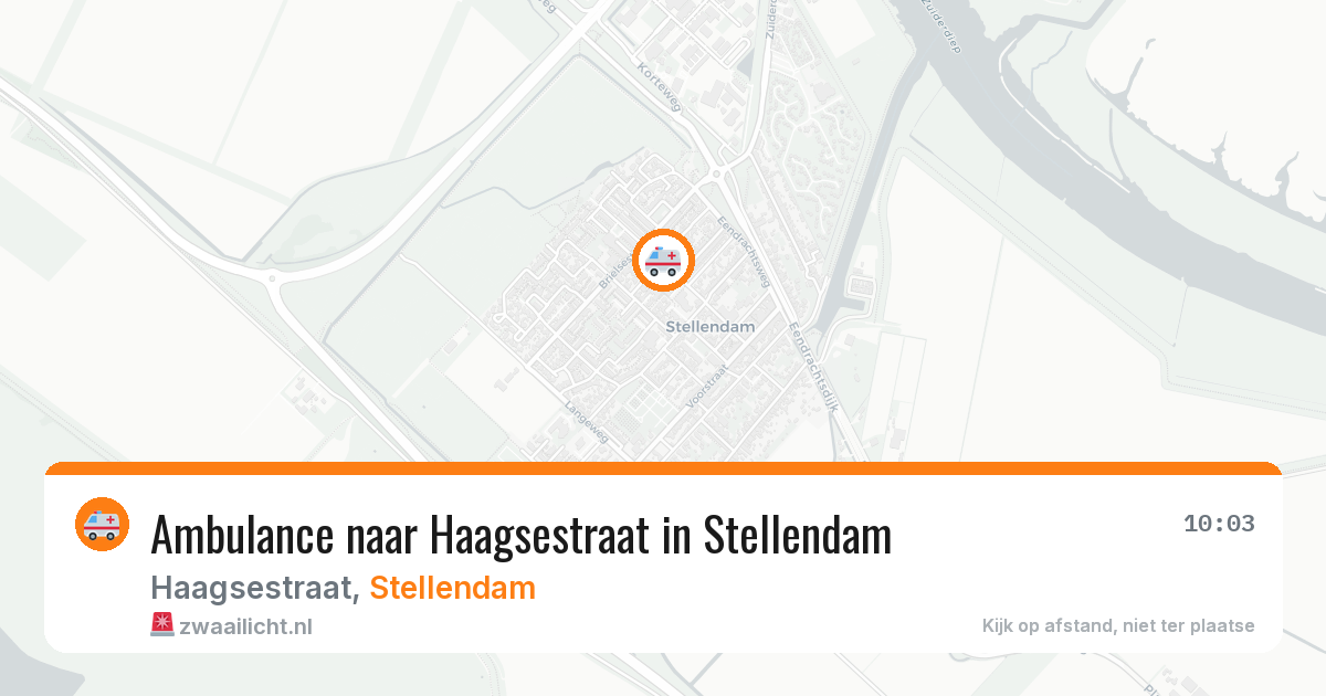 Ambulance naar Haagsestraat in Stellendam — 26 mei 2026