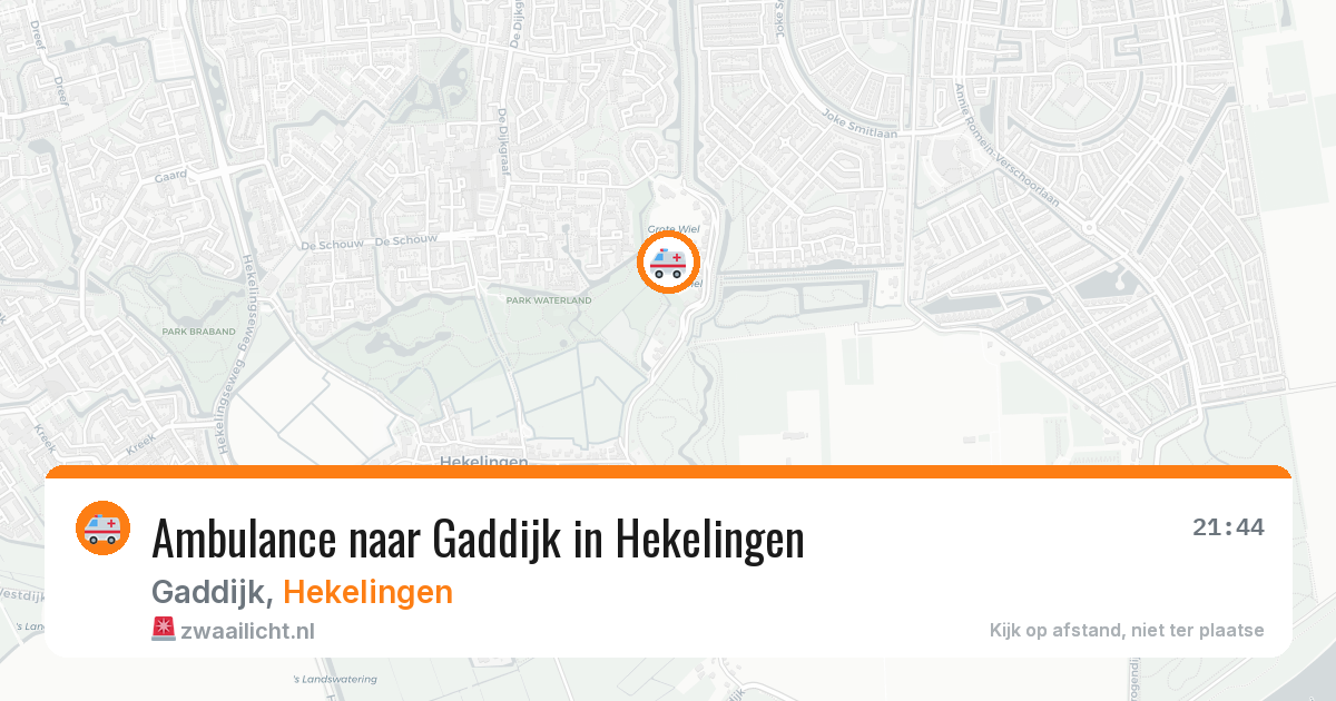 Ambulance naar Gaddijk in Hekelingen — 17 jun 2026