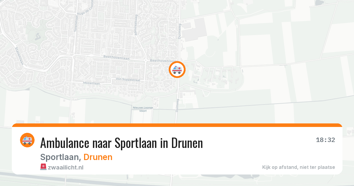 Ambulance naar Sportlaan in Drunen — 10 mei 2026