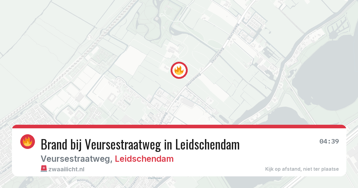 Brand bij Veursestraatweg in Leidschendam — 19 mrt 2026