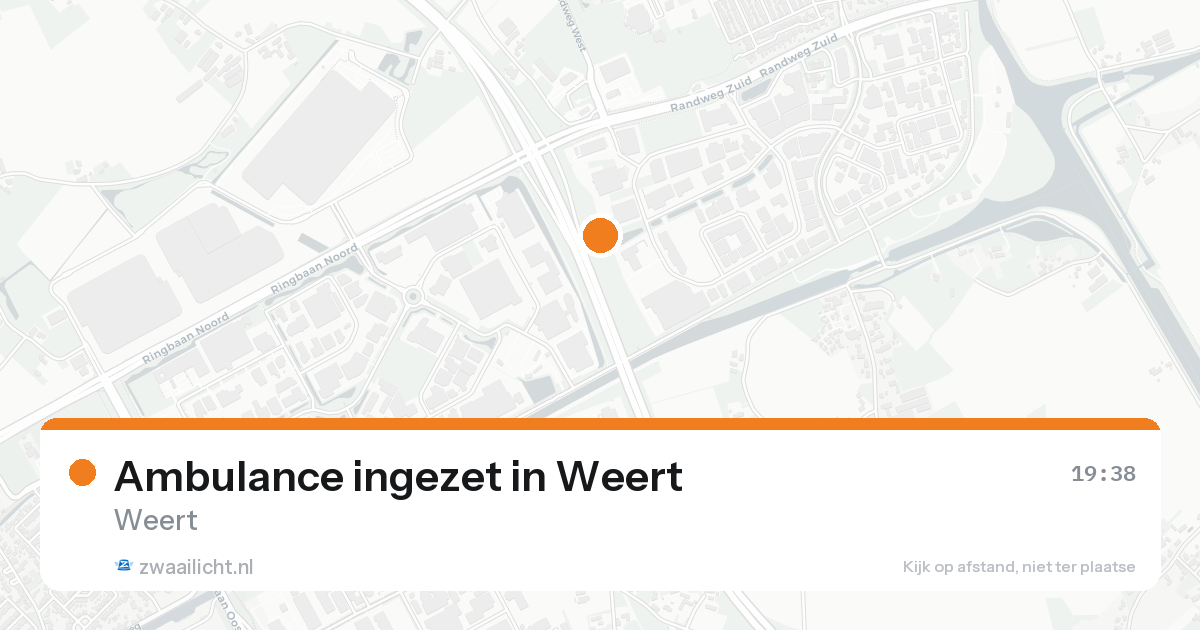 Ambulance ingezet in Weert — 17 aug 2026