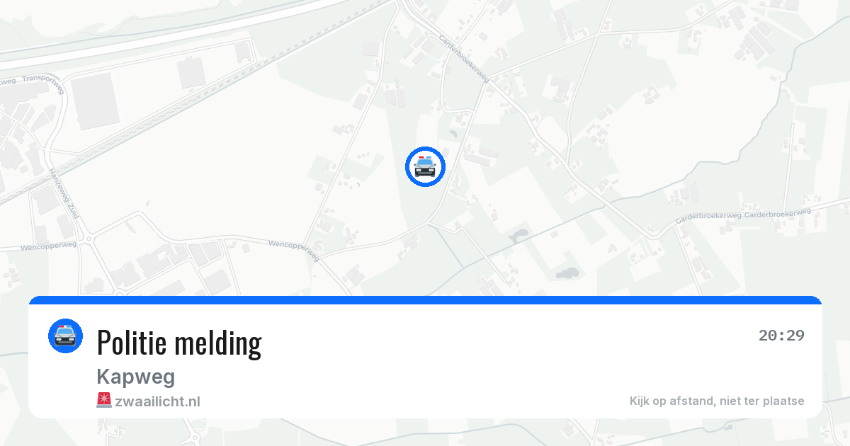 Politie melding — 17 jun 2026