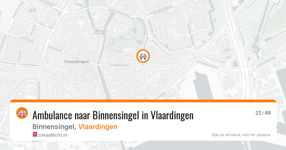 Ambulance naar Binnensingel in Vlaardingen — 1 jun 2026