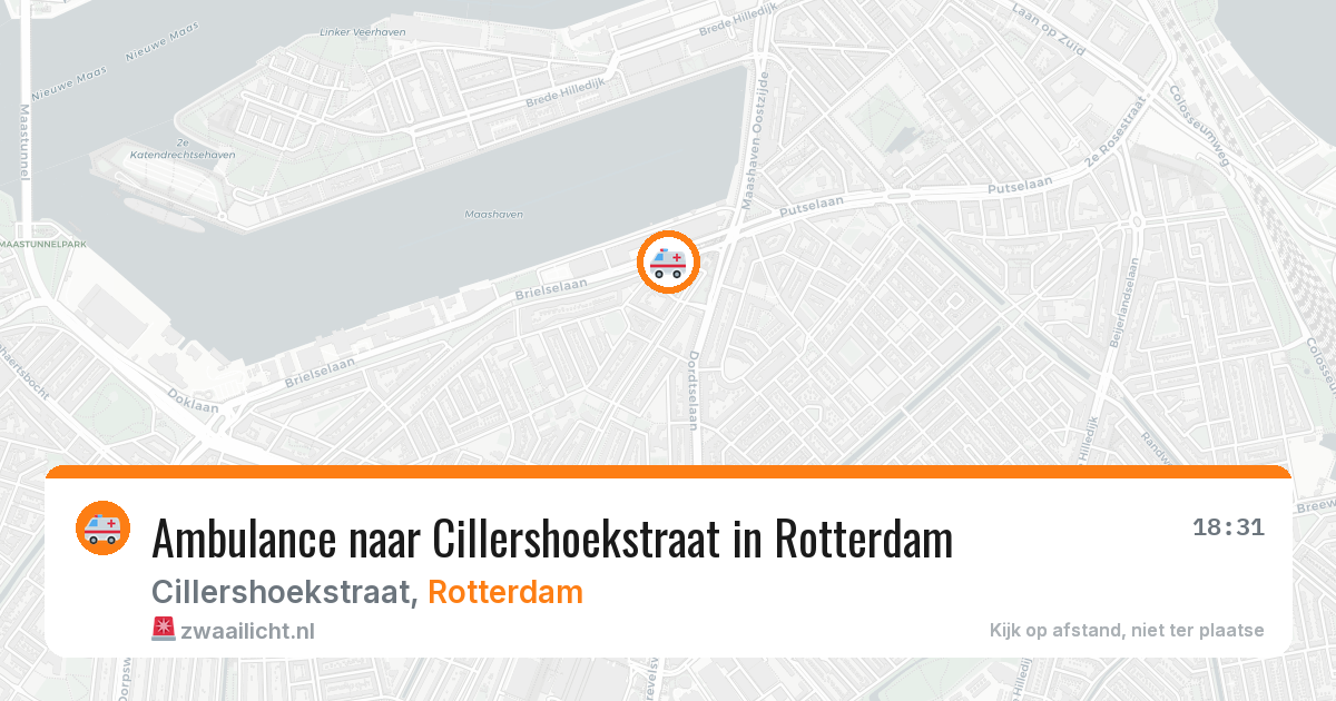 Ambulance naar Cillershoekstraat in Rotterdam — 8 aug 2026