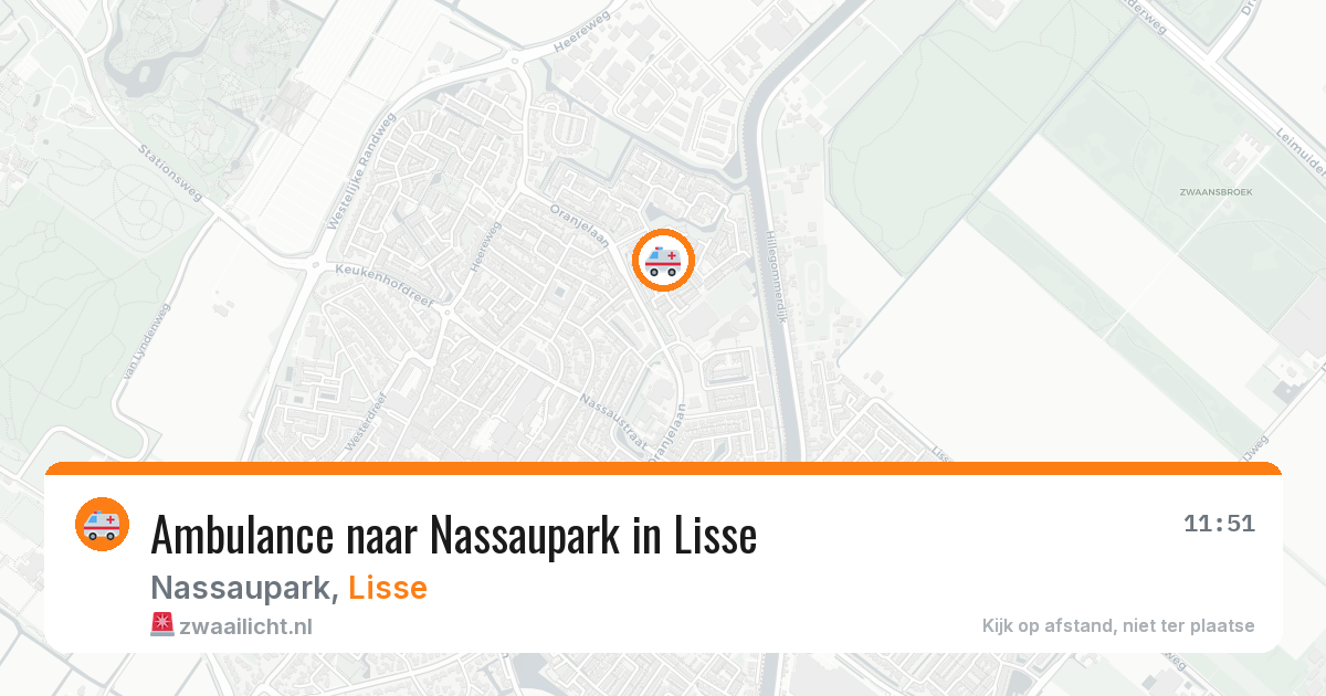 Ambulance naar Nassaupark in Lisse — 22 jun 2026