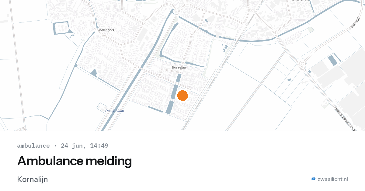 Ambulance melding — 24 jun 2026