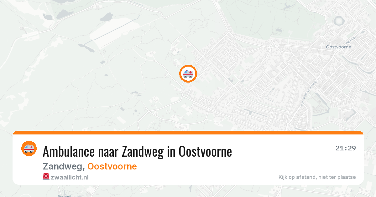 Ambulance naar Zandweg in Oostvoorne — 26 jul 2026