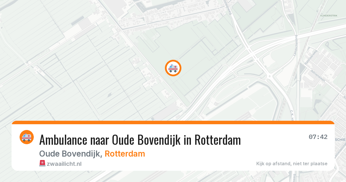 Ambulance naar Oude Bovendijk in Rotterdam — 27 mei 2026