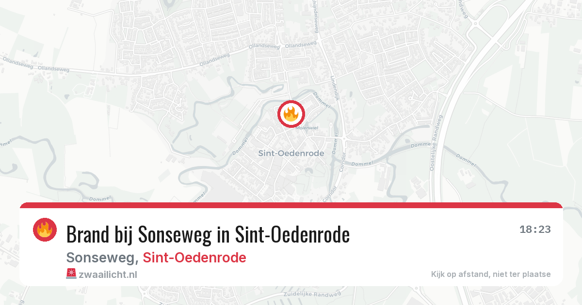 Brand bij Sonseweg in Sint-Oedenrode — 29 jan 2026