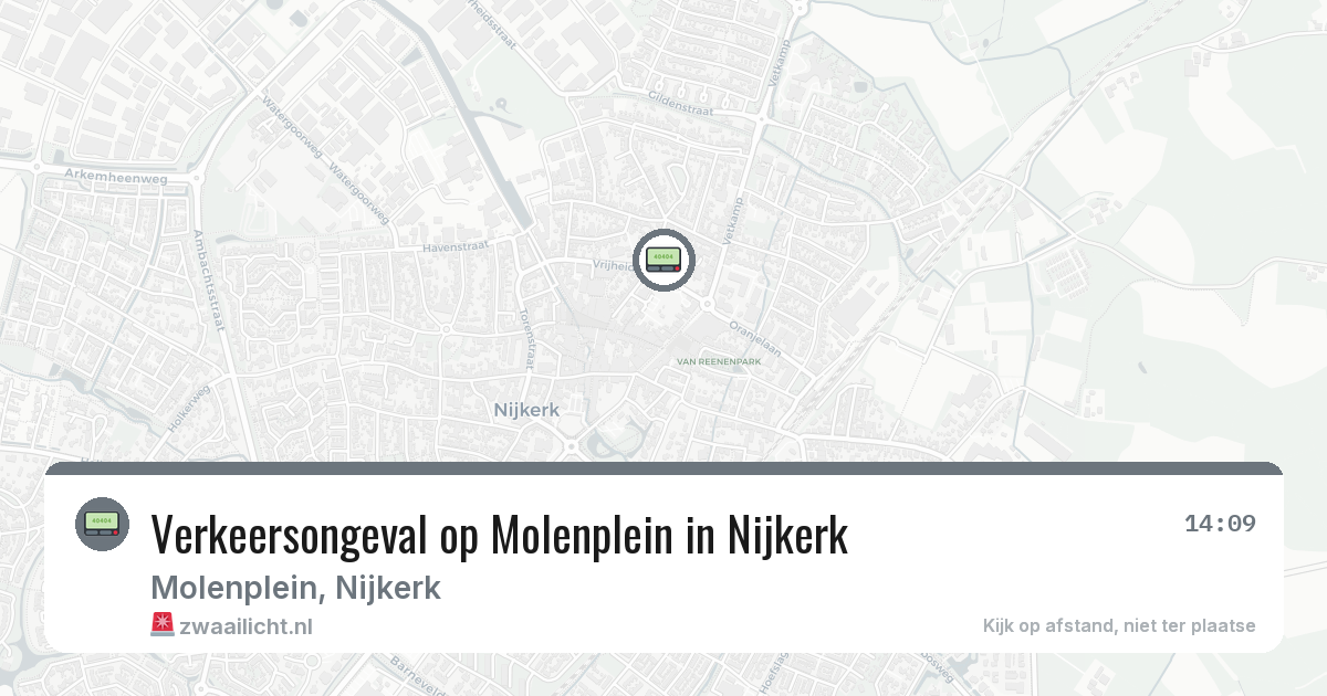 Verkeersongeval op Molenplein in Nijkerk — 12 jun 2026