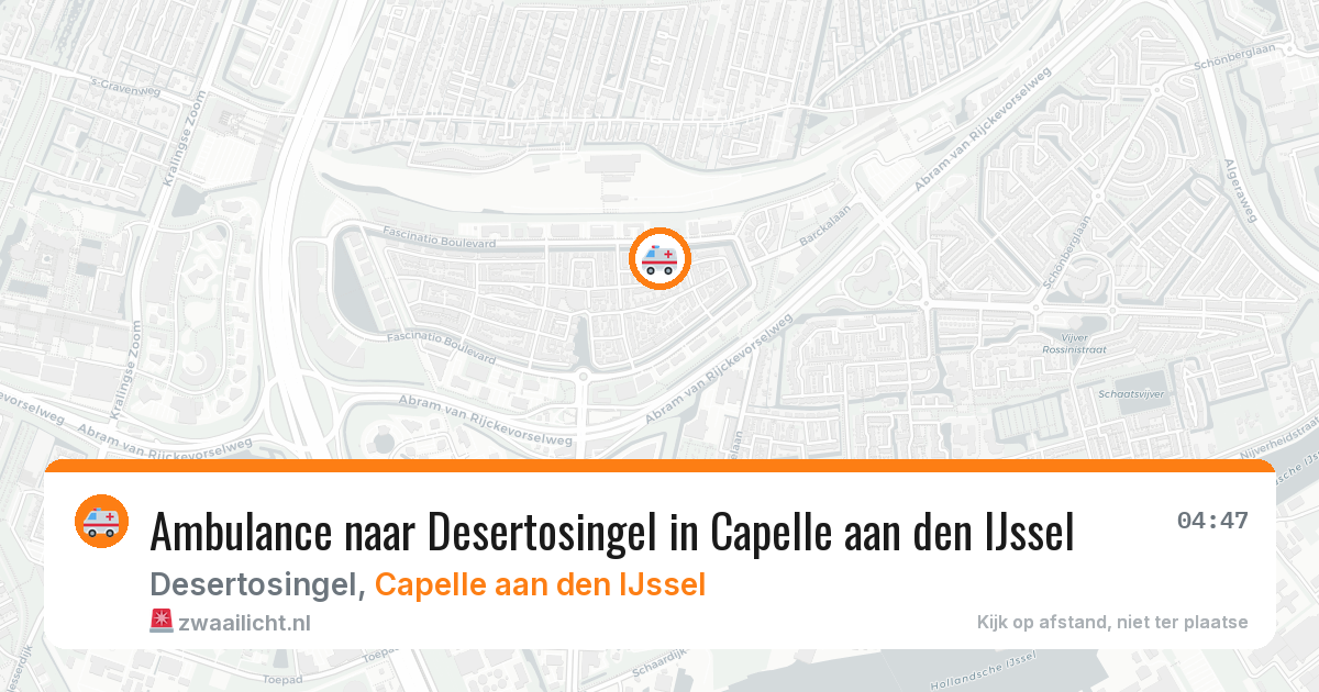 Ambulance naar Desertosingel in Capelle aan den IJssel — 4 jul 2026