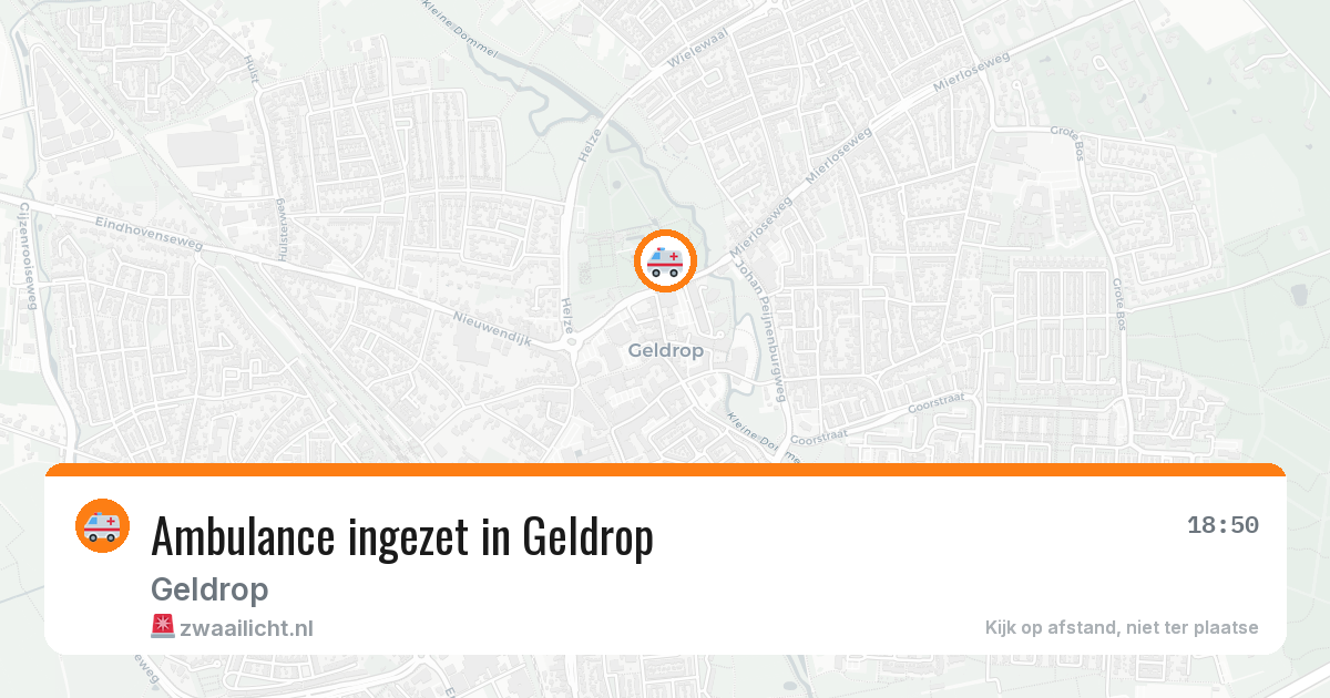 Ambulance ingezet in Geldrop — 25 jun 2026