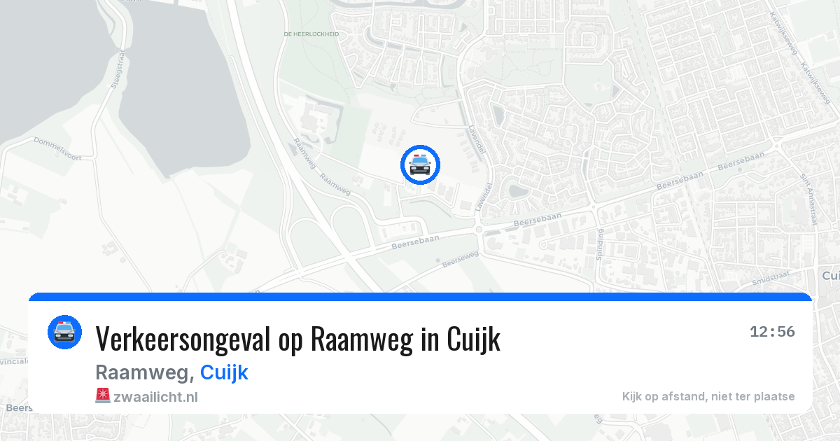 Verkeersongeval op Raamweg in Cuijk — 18 jun 2026