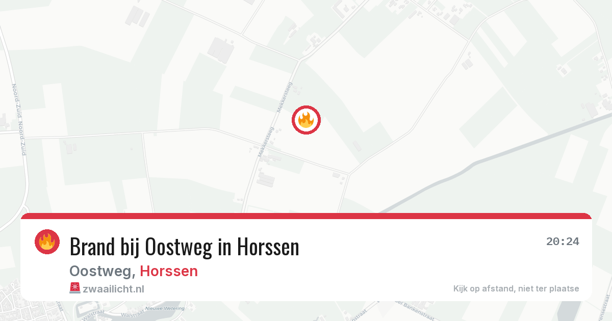 Brand bij Oostweg in Horssen — 27 jun 2026