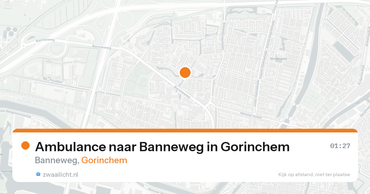 Ambulance naar Banneweg in Gorinchem — 31 jan 2026