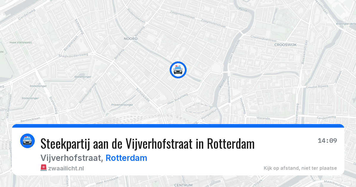Steekpartij aan de Vijverhofstraat in Rotterdam — 3 jul 2026