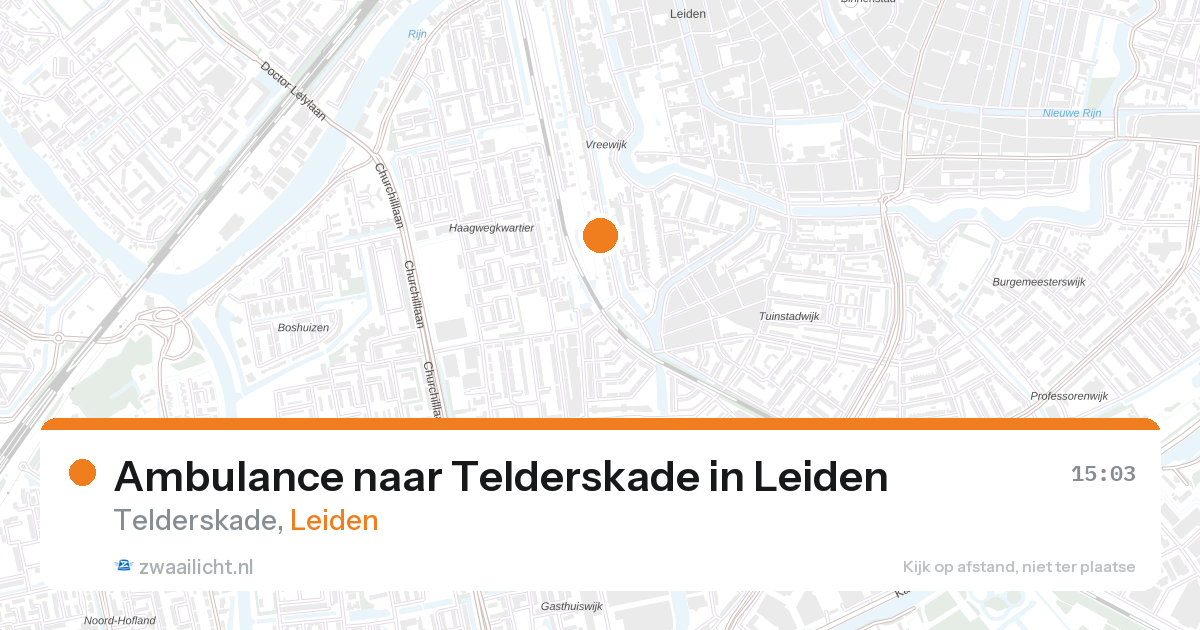 Ambulance naar Telderskade in Leiden — 2 feb 2026