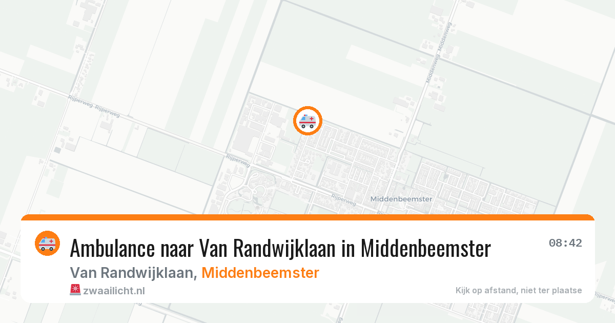 Ambulance naar Van Randwijklaan in Middenbeemster — 27 apr 2026