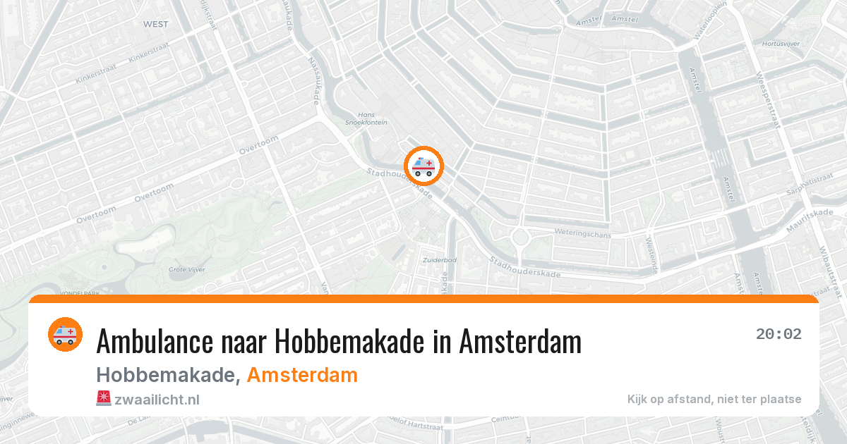 Ambulance naar Hobbemakade in Amsterdam — 18 mei 2026
