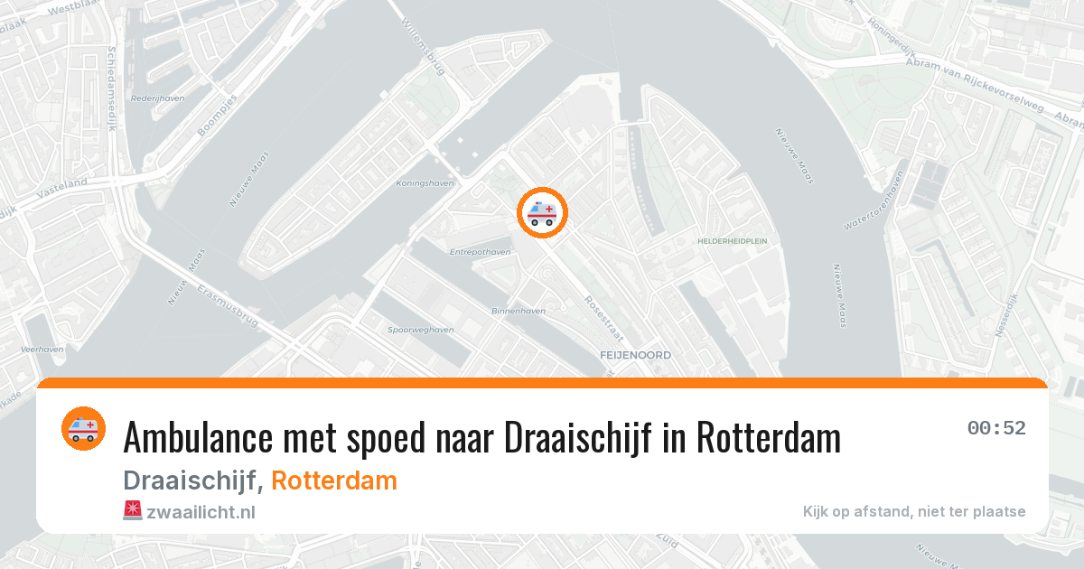 Ambulance met spoed naar Draaischijf in Rotterdam — 5 apr 2026