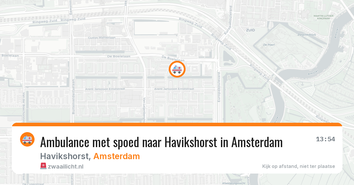 Ambulance met spoed naar Havikshorst in Amsterdam — 29 mei 2026