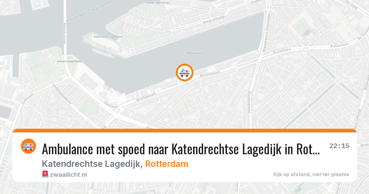 Ambulance met spoed naar Katendrechtse Lagedijk in Rotterdam — 26 mei 2026