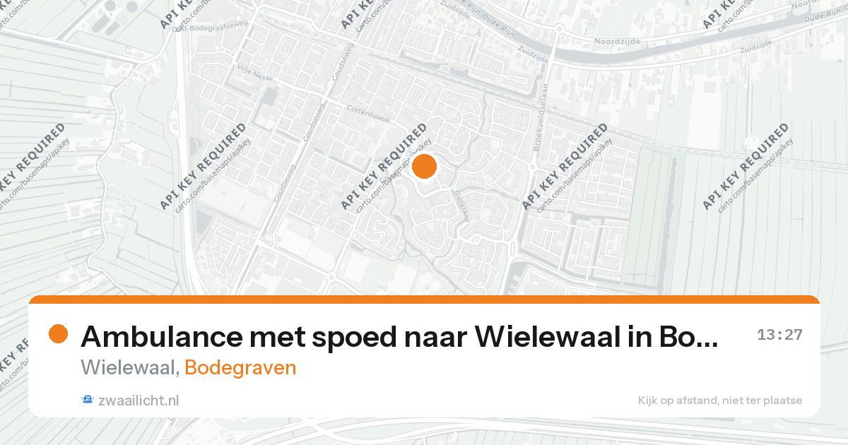 Ambulance met spoed naar Wielewaal in Bodegraven — 17 jun 2026