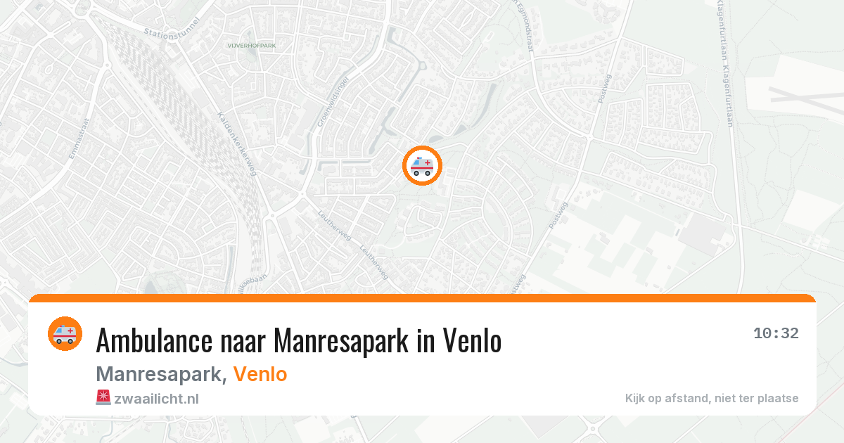 Ambulance naar Manresapark in Venlo — 7 jul 2026
