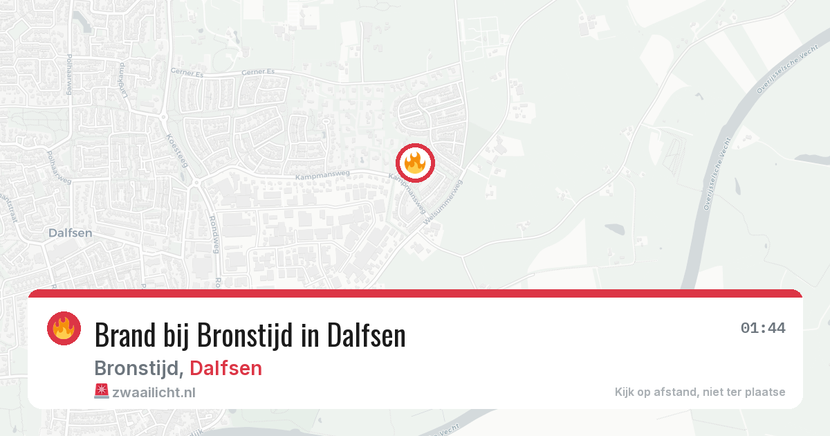 Brand bij Bronstijd in Dalfsen — 29 mei 2026