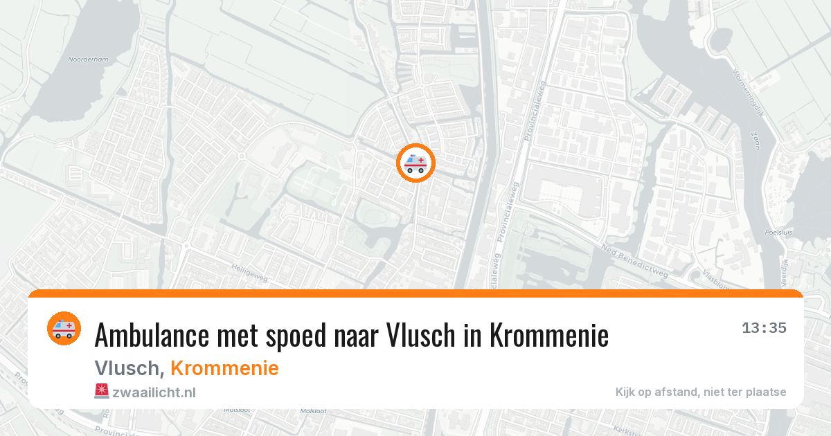 Ambulance met spoed naar Vlusch in Krommenie — 1 feb 2026