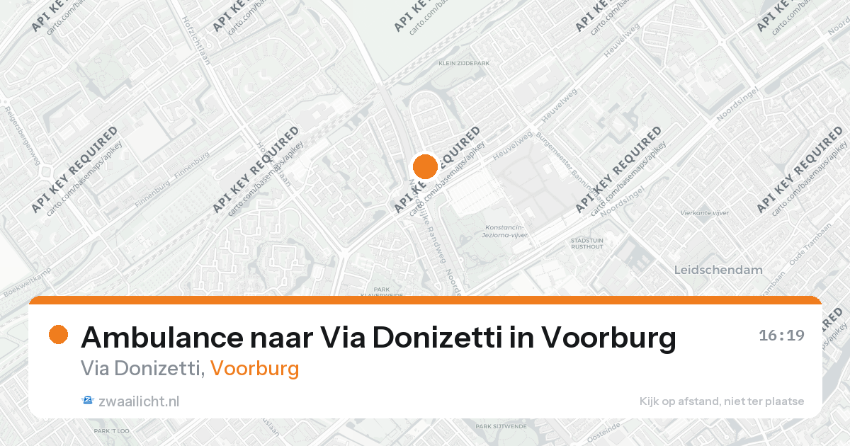 Ambulance naar Via Donizetti in Voorburg — 26 aug 2026