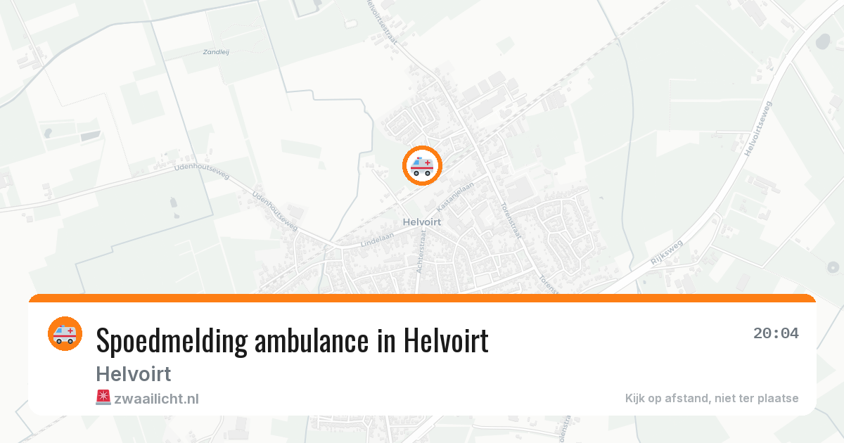 Spoedmelding ambulance in Helvoirt — 25 mei 2026