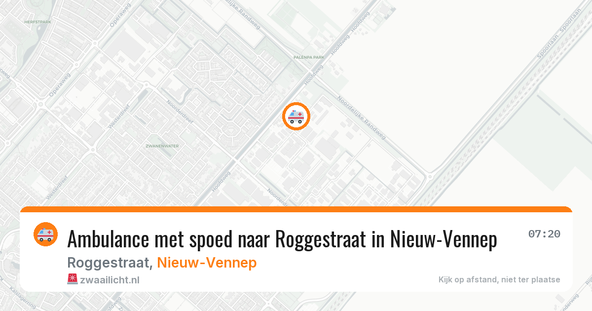 Ambulance met spoed naar Roggestraat in Nieuw-Vennep — 2 apr 2026