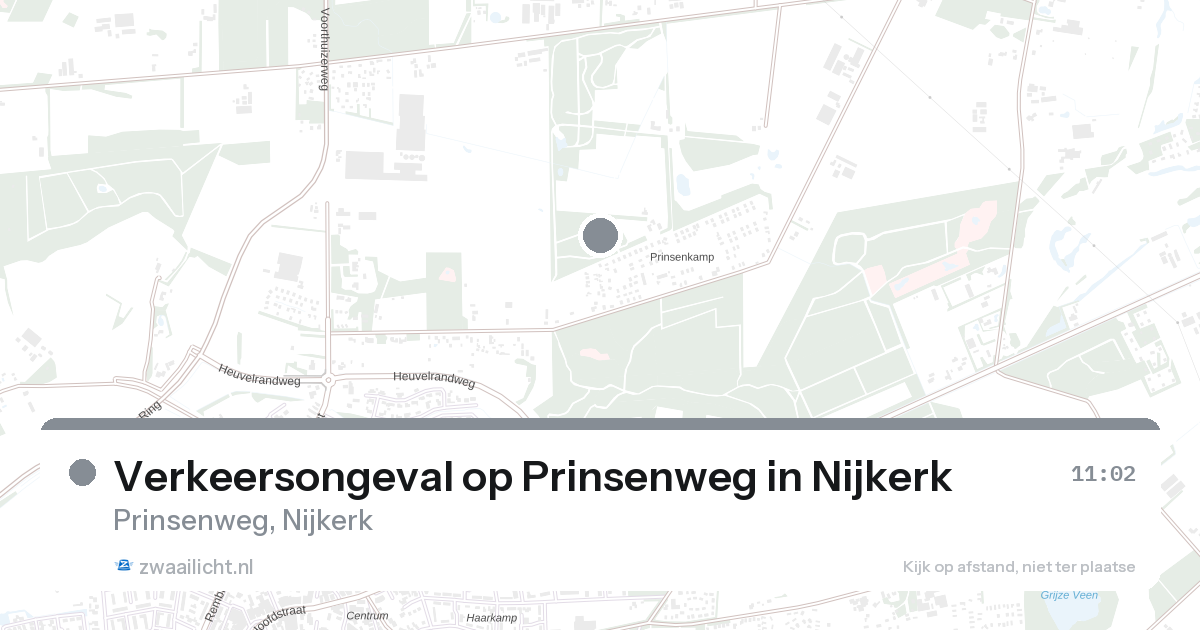 Verkeersongeval op Prinsenweg in Nijkerk — 19 jul 2026