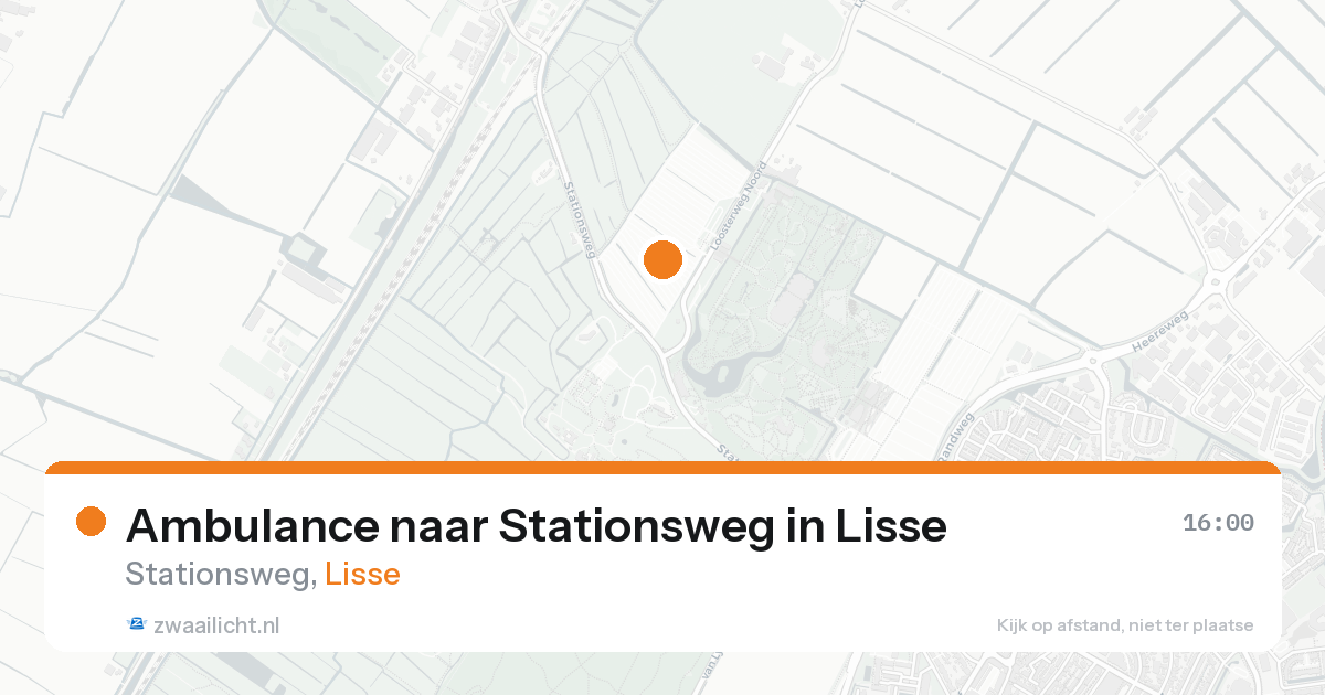 Ambulance naar Stationsweg in Lisse — 17 aug 2026