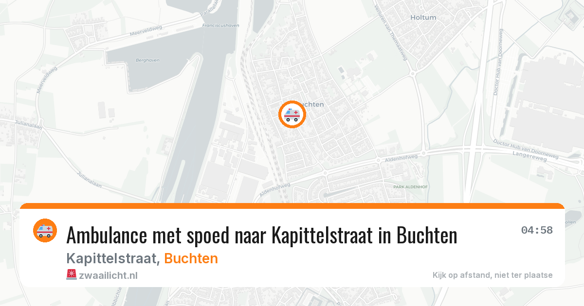 Ambulance met spoed naar Kapittelstraat in Buchten — 11 jul 2026