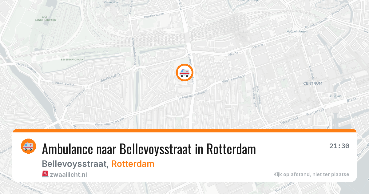 Ambulance naar Bellevoysstraat in Rotterdam — 4 apr 2026
