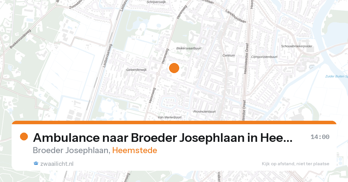 Ambulance naar Broeder Josephlaan in Heemstede — 12 jun 2026