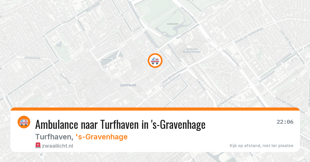 Ambulance naar Turfhaven in 's-Gravenhage — 7 jun 2026