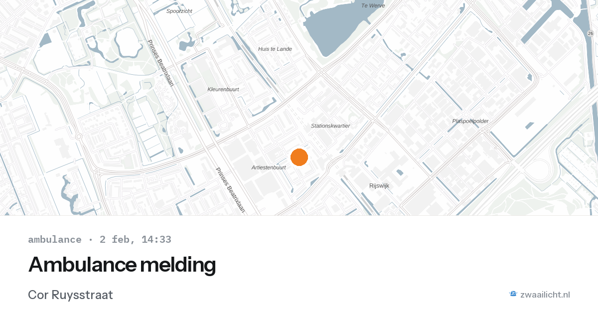 Ambulance melding — 2 feb 2026