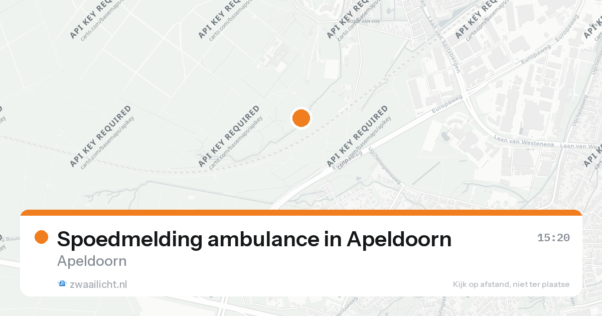 Spoedmelding ambulance in Apeldoorn — 22 aug 2026