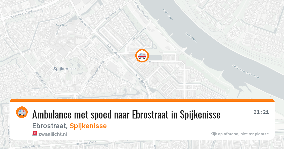 Ambulance met spoed naar Ebrostraat in Spijkenisse — 31 mrt 2026