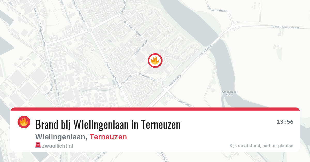 Brand bij Wielingenlaan in Terneuzen — 14 aug 2026