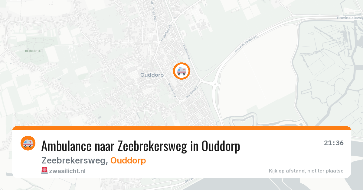 Ambulance naar Zeebrekersweg in Ouddorp — 4 apr 2026